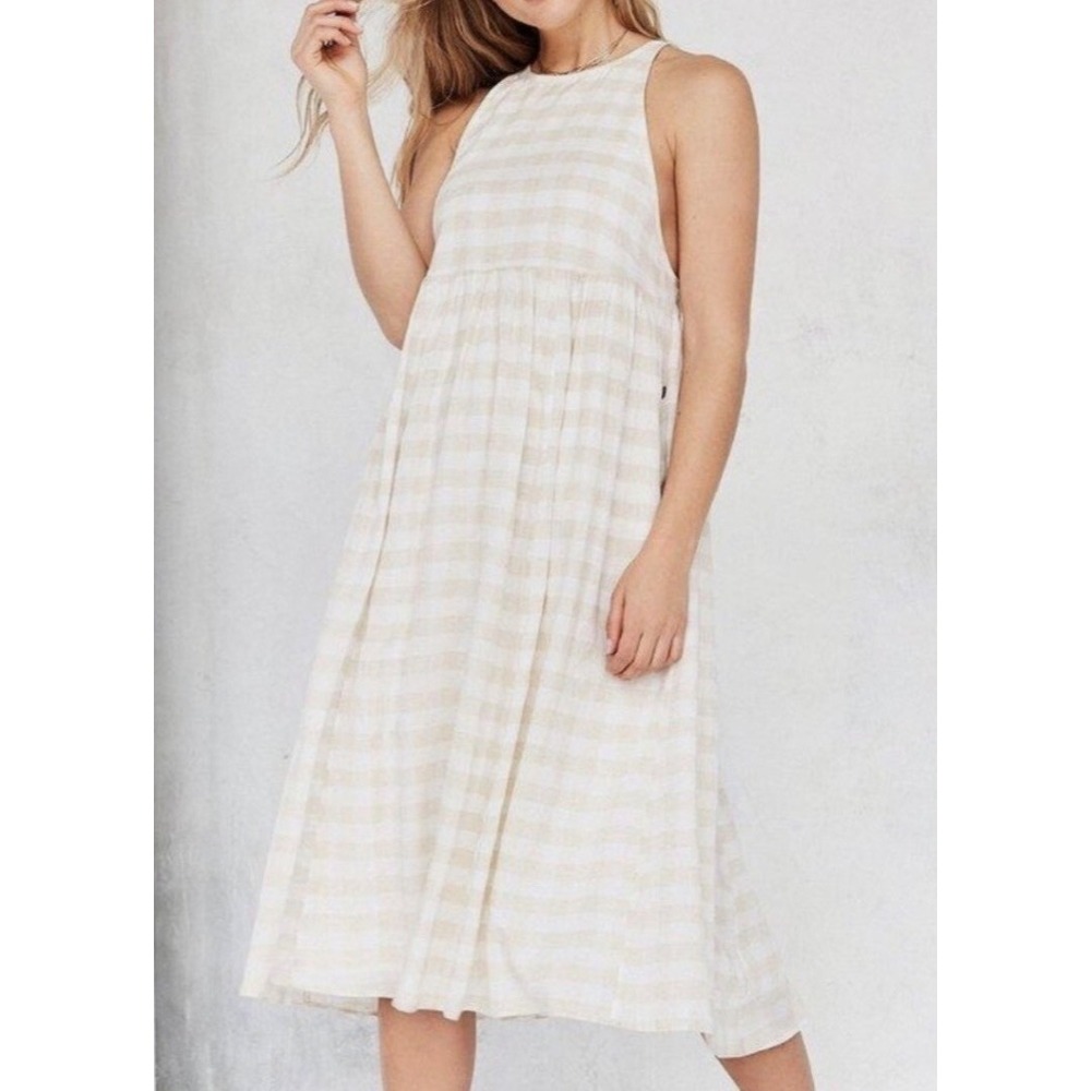 UO Kimchi Blue - Gingham Sleeveless Midi Dress - Size L